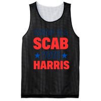 Trump Is A Scab Vote Kamala Harris 2024 Mesh Reversible Basketball Jersey Tank