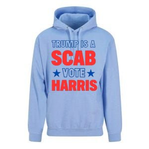 Trump Is A Scab Vote Kamala Harris 2024 Unisex Surf Hoodie