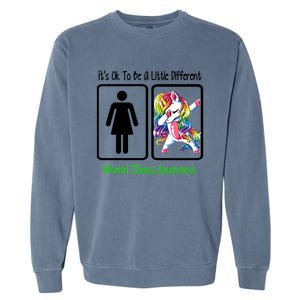 Tal Illness Awareness It Is Ok To Be A Little Different Funny Gift Garment-Dyed Sweatshirt