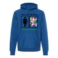 Tal Illness Awareness It Is Ok To Be A Little Different Funny Gift Premium Hoodie