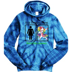 Tal Illness Awareness It Is Ok To Be A Little Different Funny Gift Tie Dye Hoodie