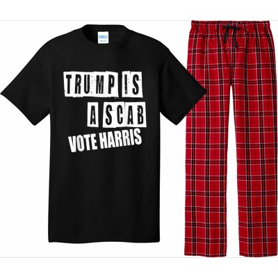 Trump Is A Scab Vote Kamala Harris 2024 Pajama Set