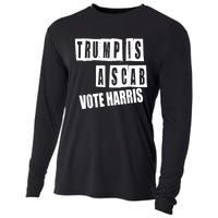 Trump Is A Scab Vote Kamala Harris 2024 Cooling Performance Long Sleeve Crew