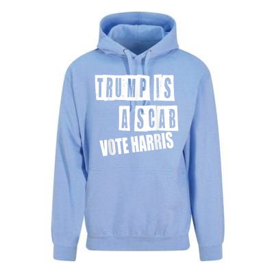 Trump Is A Scab Vote Kamala Harris 2024 Unisex Surf Hoodie