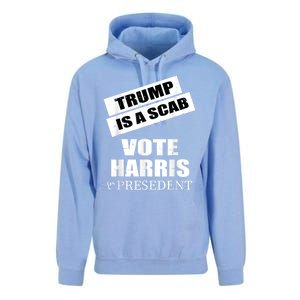 Trump Is A Scab Vote Kamala Harris 2024 Unisex Surf Hoodie