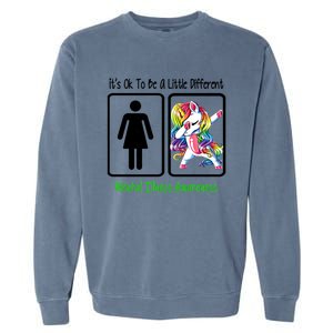 Tal Illness Awareness It Is Ok To Be A Little Different Gift Garment-Dyed Sweatshirt