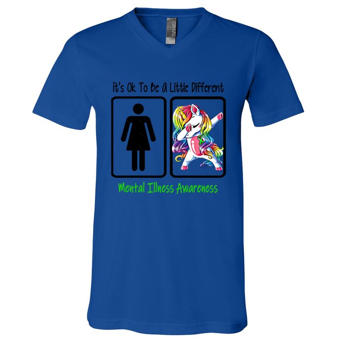 Tal Illness Awareness It Is Ok To Be A Little Different Gift V-Neck T-Shirt