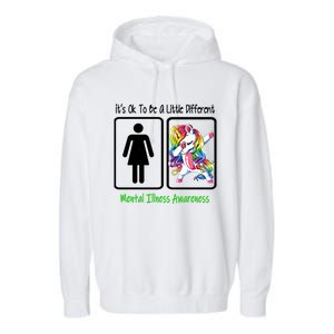 Tal Illness Awareness It Is Ok To Be A Little Different Gift Garment-Dyed Fleece Hoodie