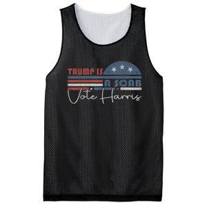 Trump Is A Scab Vote Kamala Harris 2024 Mesh Reversible Basketball Jersey Tank