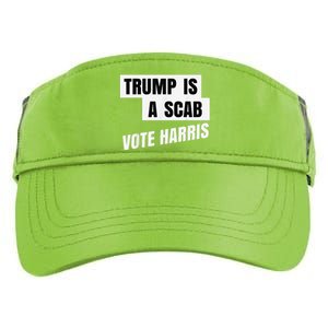 Trump Is A Scab Vote Harris Adult Drive Performance Visor