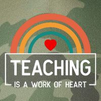 Teaching Is A Work Of Heart Rainbow Legacy Tie Dye Trucker Hat