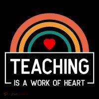 Teaching Is A Work Of Heart Rainbow Zip Tote Bag