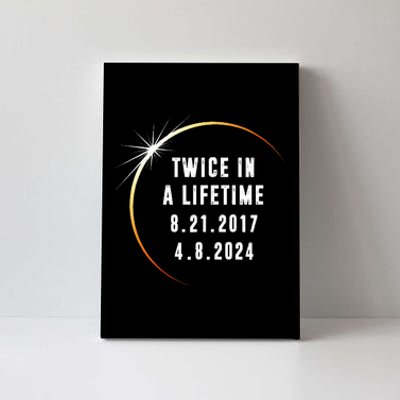 Twice In a Lifetime Total Solar Eclipse 2024 Canvas