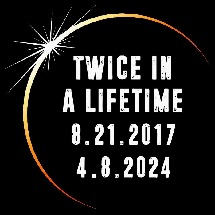 Twice In a Lifetime Total Solar Eclipse 2024 Drawstring Bag