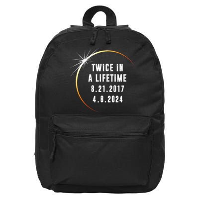 Twice In a Lifetime Total Solar Eclipse 2024 16 in Basic Backpack