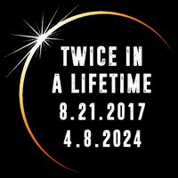 Twice In a Lifetime Total Solar Eclipse 2024 16 in Basic Backpack