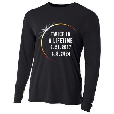 Twice In a Lifetime Total Solar Eclipse 2024 Cooling Performance Long Sleeve Crew