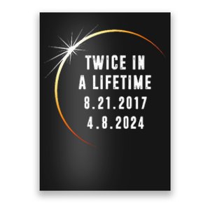 Twice In a Lifetime Total Solar Eclipse 2024 Poster