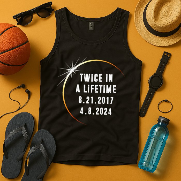 Twice In a Lifetime Total Solar Eclipse 2024 Tank Top