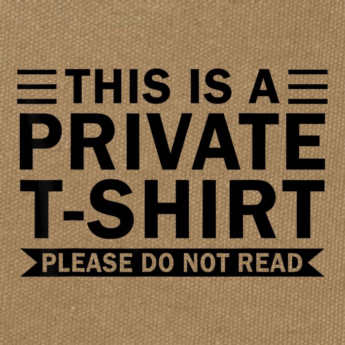 This Is A Private Please Do Not Read Cotton Canvas Backpack