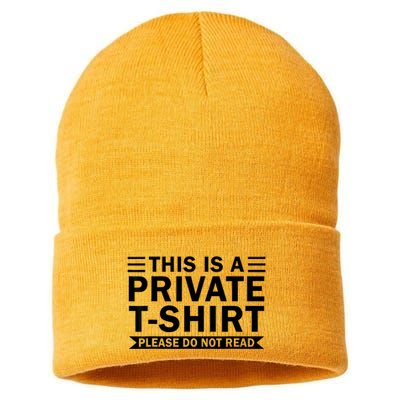 This Is A Private Please Do Not Read Sustainable Knit Beanie
