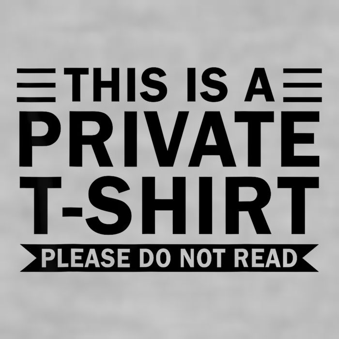 This Is A Private Please Do Not Read Ladies PosiCharge Tri-Blend Wicking Tank