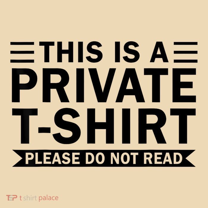 This Is A Private Please Do Not Read Bag