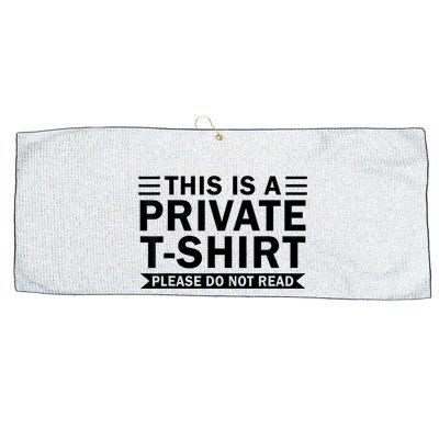 This Is A Private Please Do Not Read Large Microfiber Waffle Golf Towel
