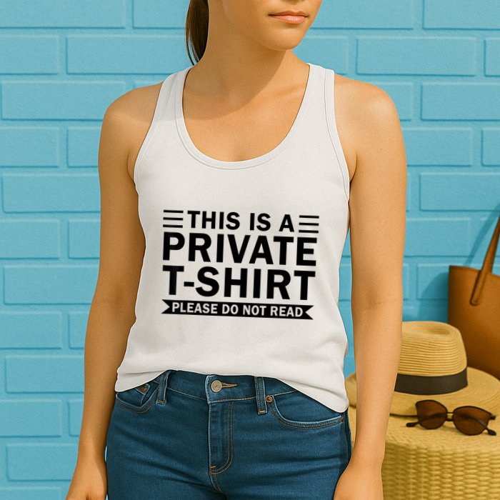 This Is A Private Please Do Not Read Womens Tank Top
