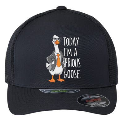 Today IM A Serious Goose Wear Glasses Vest Flexfit Unipanel Trucker Cap