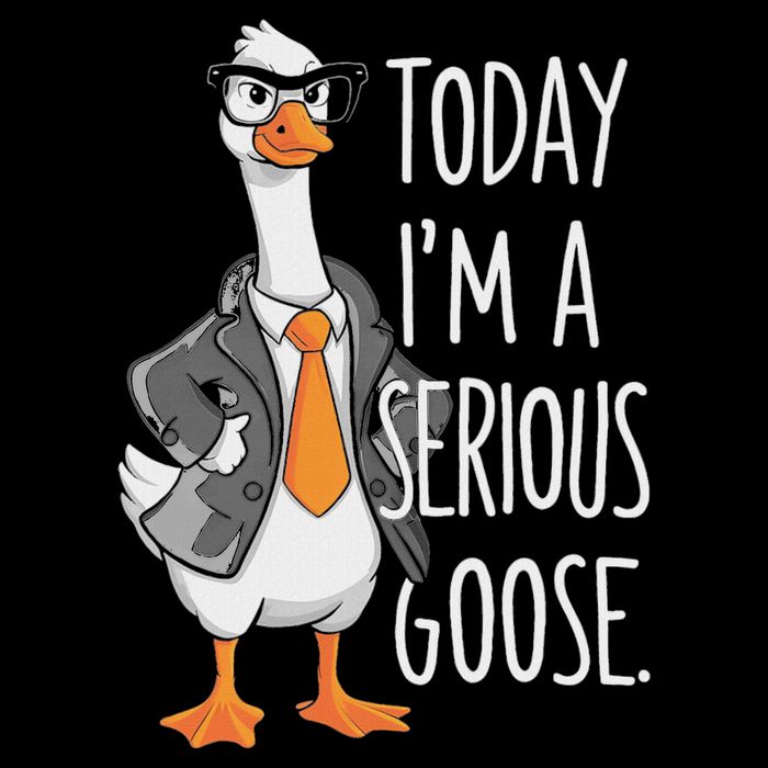 Today IM A Serious Goose Wear Glasses Vest Bucket Hat