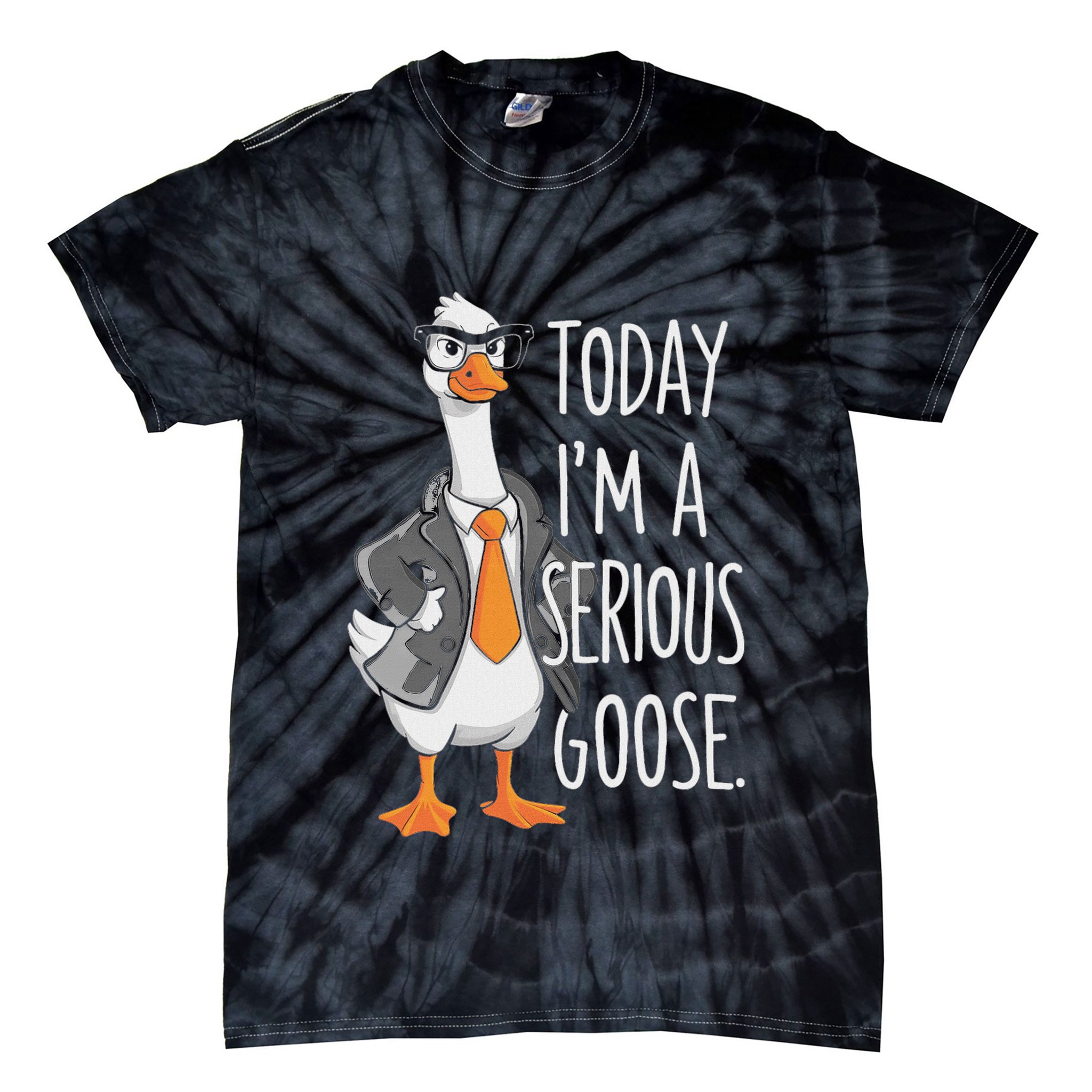 Today IM A Serious Goose Wear Glasses Vest Tie-Dye T-Shirt