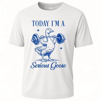 Today IM A Serious Goose Funny Lifting Weights Gym Fitness Performance Shirt