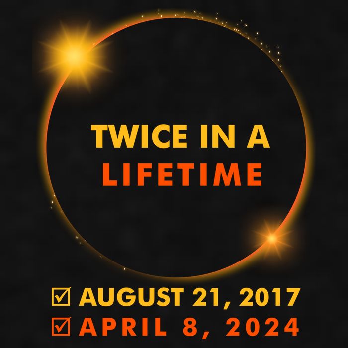 Twice In A Lifetime Solar Eclipse August 21 2017 April 8 2024 Ladies PosiCharge Tri-Blend Wicking Tank