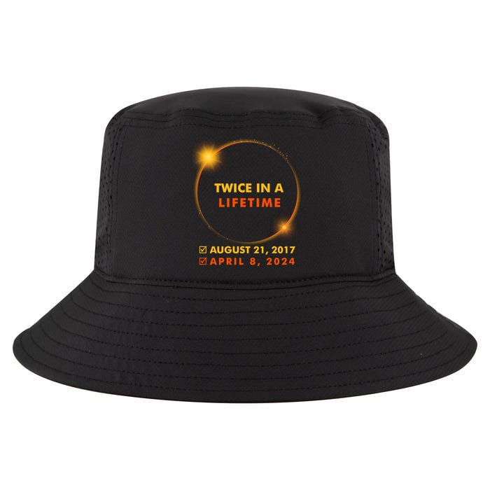 Twice In A Lifetime Solar Eclipse August 21 2017 April 8 2024 Cool Comfort Performance Bucket Hat