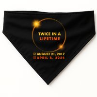 Twice In A Lifetime Solar Eclipse August 21 2017 April 8 2024 USA-Made Doggie Bandana