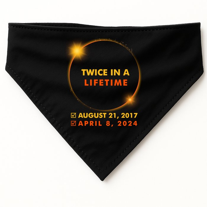 Twice In A Lifetime Solar Eclipse August 21 2017 April 8 2024 USA-Made Doggie Bandana