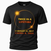 Twice In A Lifetime Solar Eclipse August 21 2017 April 8 2024 Performance Shirt