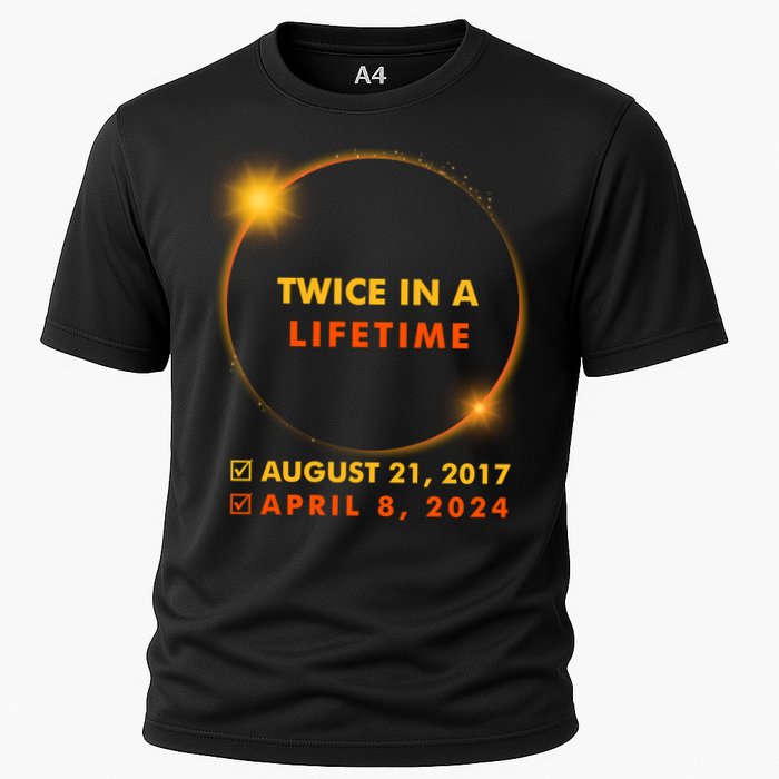 Twice In A Lifetime Solar Eclipse August 21 2017 April 8 2024 Performance Shirt
