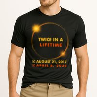 Twice In A Lifetime Solar Eclipse August 21 2017 April 8 2024 Performance Shirt
