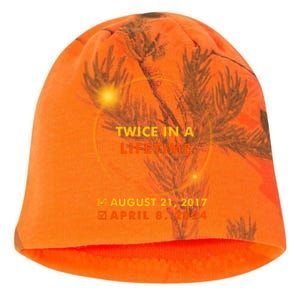 Twice In A Lifetime Solar Eclipse August 21 2017 April 8 2024 Kati - Camo Knit Beanie