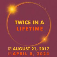 Twice In A Lifetime Solar Eclipse August 21 2017 April 8 2024 16oz Travel Tumbler