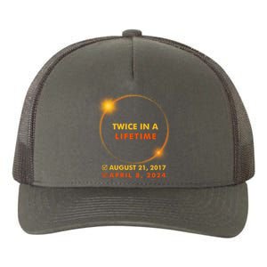 Twice In A Lifetime Solar Eclipse August 21 2017 April 8 2024 Yupoong Adult 5-Panel Trucker Hat