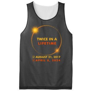 Twice In A Lifetime Solar Eclipse August 21 2017 April 8 2024 Mesh Reversible Basketball Jersey Tank