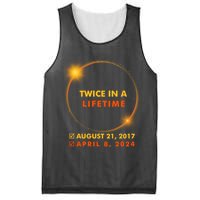 Twice In A Lifetime Solar Eclipse August 21 2017 April 8 2024 Mesh Reversible Basketball Jersey Tank