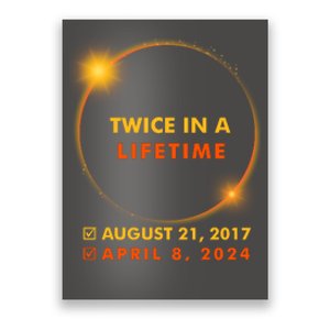 Twice In A Lifetime Solar Eclipse August 21 2017 April 8 2024 Poster