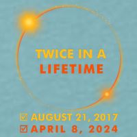 Twice In A Lifetime Solar Eclipse August 21 2017 April 8 2024 Sueded Cloud Jersey T-Shirt