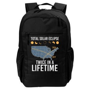 Twice In A Lifetime Solar Eclipse 2024 Total Eclipse Daily Commute Backpack