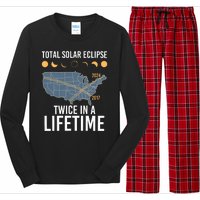 Twice In A Lifetime Solar Eclipse 2024 Total Eclipse Long Sleeve Pajama Set