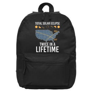 Twice In A Lifetime Solar Eclipse 2024 Total Eclipse 16 in Basic Backpack